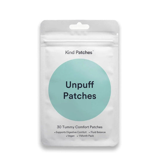 Unpuff Detox Patches | Dandelion & Ginger Herbal Vitamin Patch for Bloating & Water Retention | 30 Vegan Patches