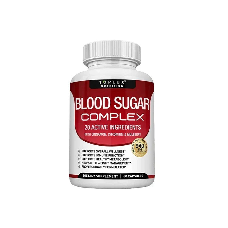 1~2pack Magnesium 8 in 1 Complex 1000mg & Blood Sugar Blend Supplement Combo